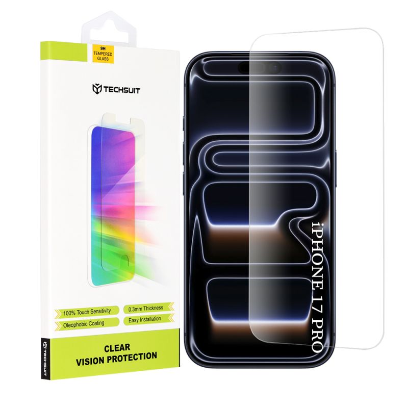 Folie pentru iPhone 17 Pro - Techsuit Clear Vision Glass - Transparent