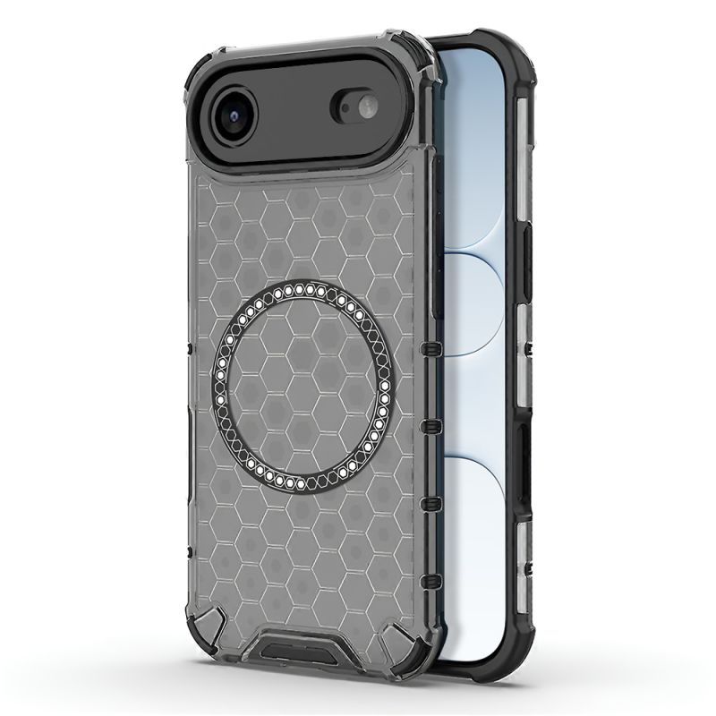 Husa transparenta pentru iPhone 17 Air - Techsuit HoneyComb Shield MagSafe [Camera Protection] - Black