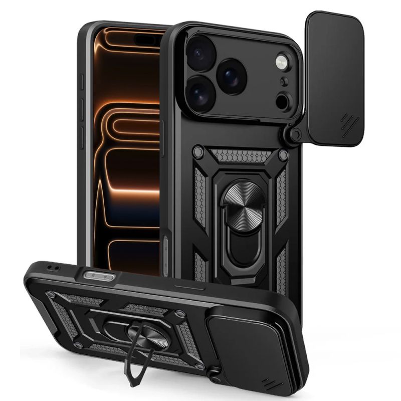 Husa pentru iPhone 17 Pro Max - Techsuit CamShield Series - Black
