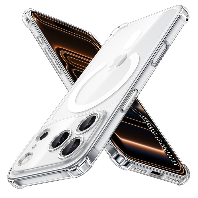 Husa pentru iPhone 17 Pro Max - Techsuit Shockproof Clear Silicone MagSafe - Clear
