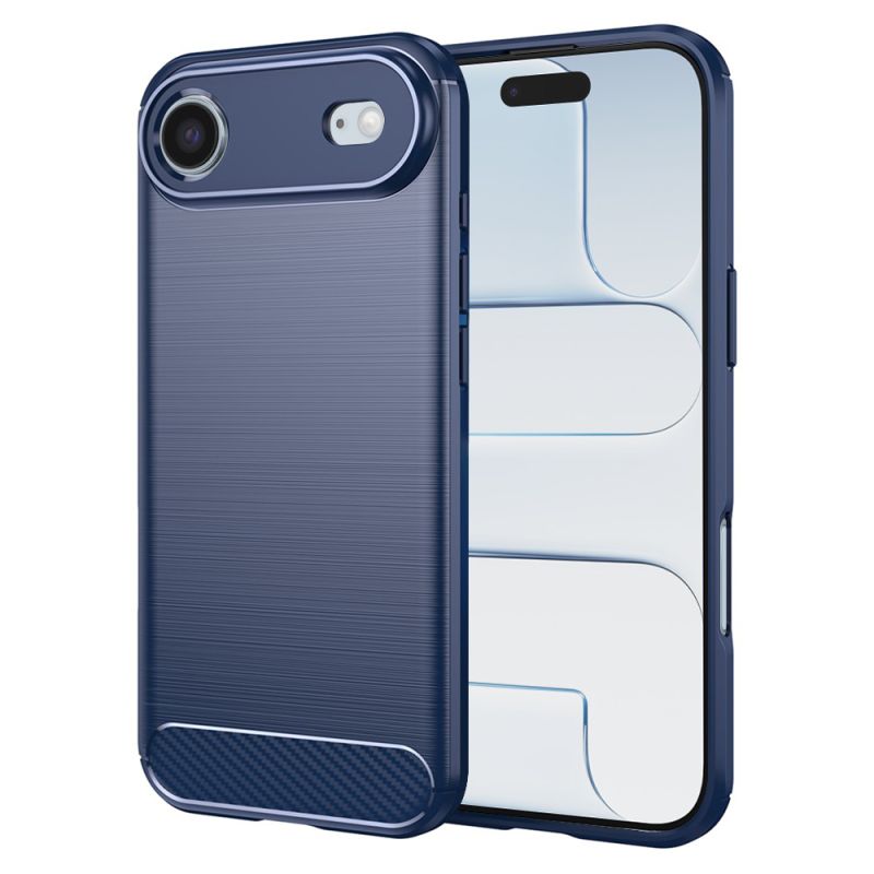 Husa pentru iPhone 17 Air - Techsuit Carbon Silicone - Blue