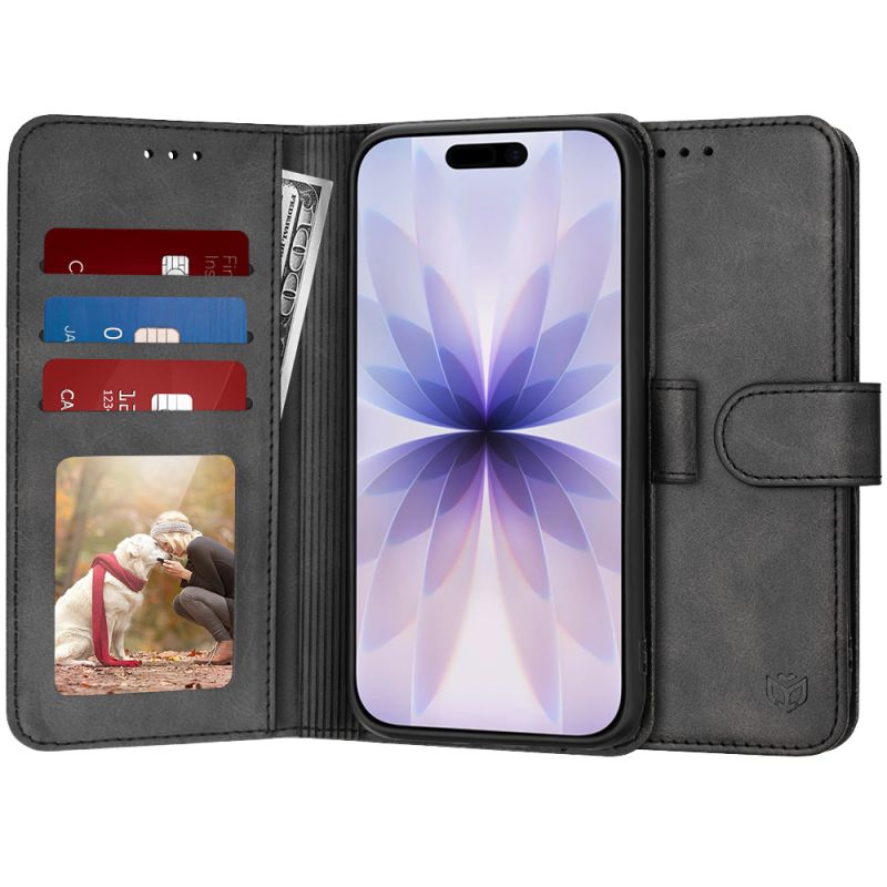 Husa pentru iPhone 17 - Techsuit Diary Book - Black