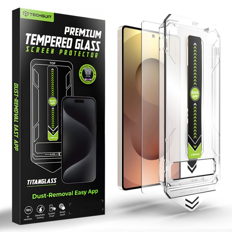 Folie pentru Samsung Galaxy S25 Ultra - Techsuit TitanGlass CrystalHD [Fingerprint Unlock Compatible] - Clear