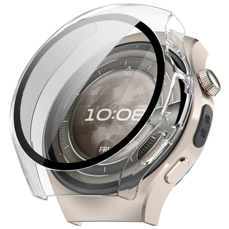 Husa pentru Huawei Watch 5 42mm + Folie - Techsuit Defense360 Pro - Clear