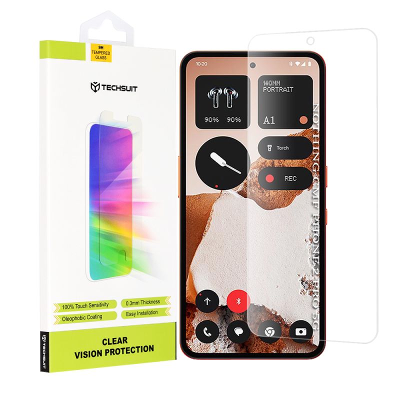 Folie pentru Nothing CMF Phone 2 Pro / Phone (3a) Lite - Techsuit Clear Vision Glass - Transparent