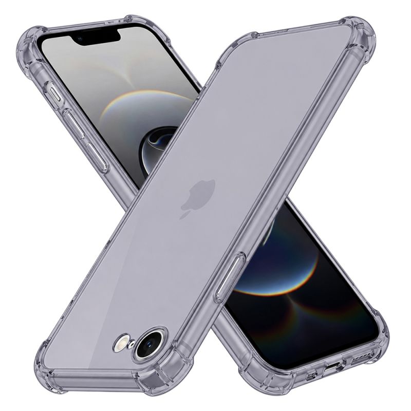 Husa pentru iPhone 16e / iPhone 17e - Techsuit Shockproof Clear Silicone - Smoke Black