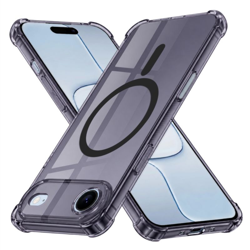 Husa pentru iPhone 17 Air - Techsuit Shockproof Clear Silicone MagSafe - Smoke Black