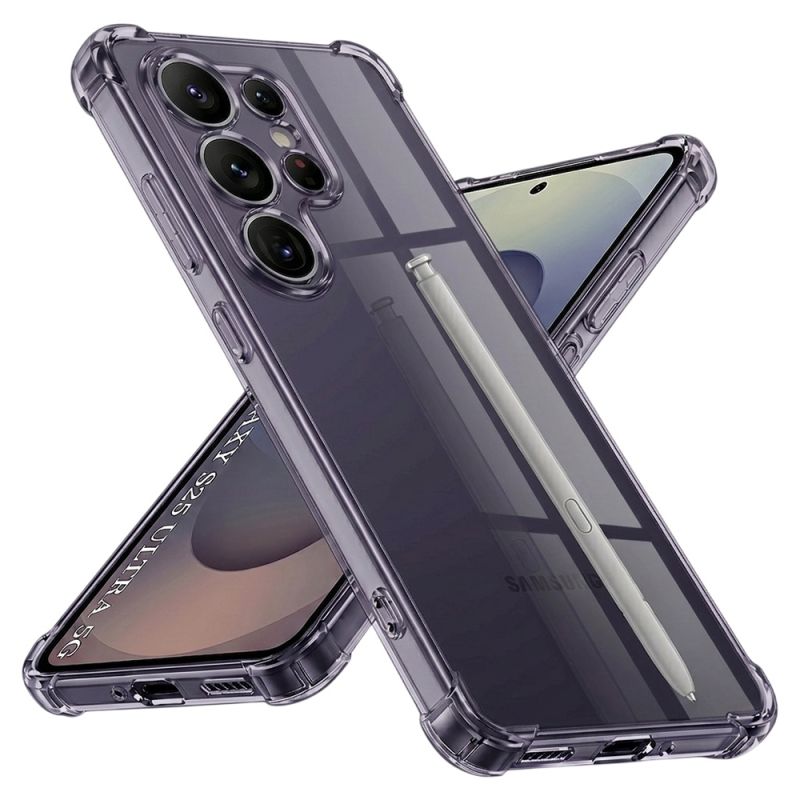 Husa pentru Samsung Galaxy S25 Ultra - Techsuit Shockproof Clear Silicone - Smoke Black