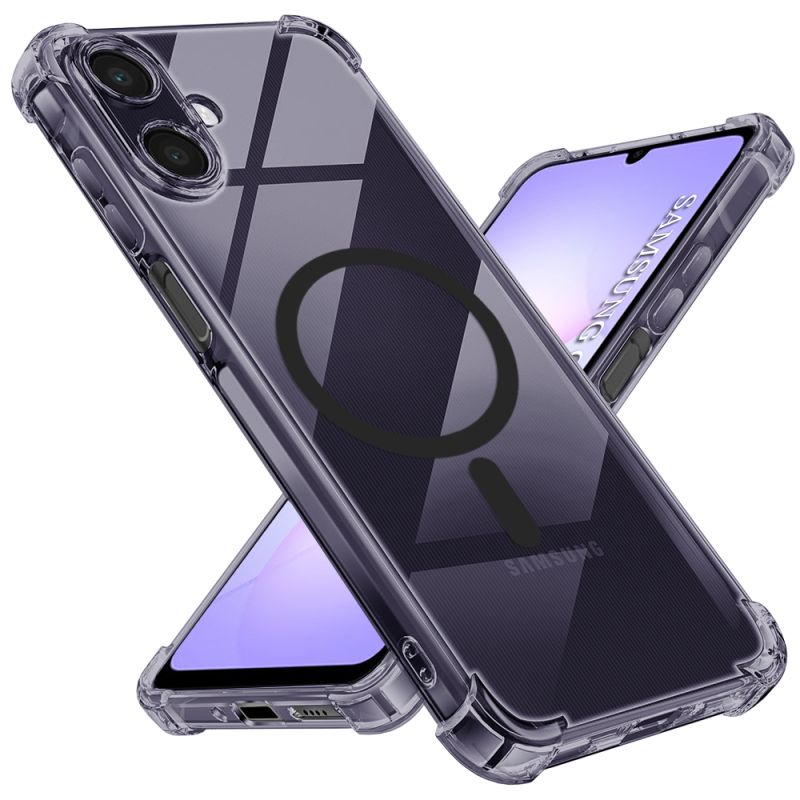 Husa pentru Samsung Galaxy A07 4G - Techsuit Shockproof Clear Silicone MagSafe - Smoke Black