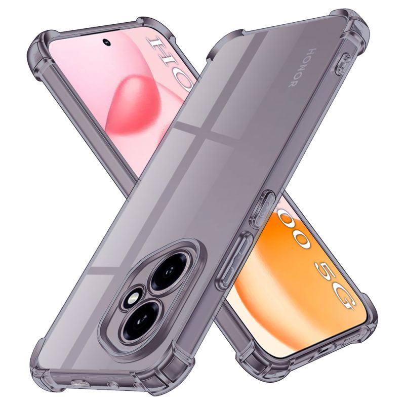 Husa pentru Honor 400 - Techsuit Shockproof Clear Silicone - Smoke Black