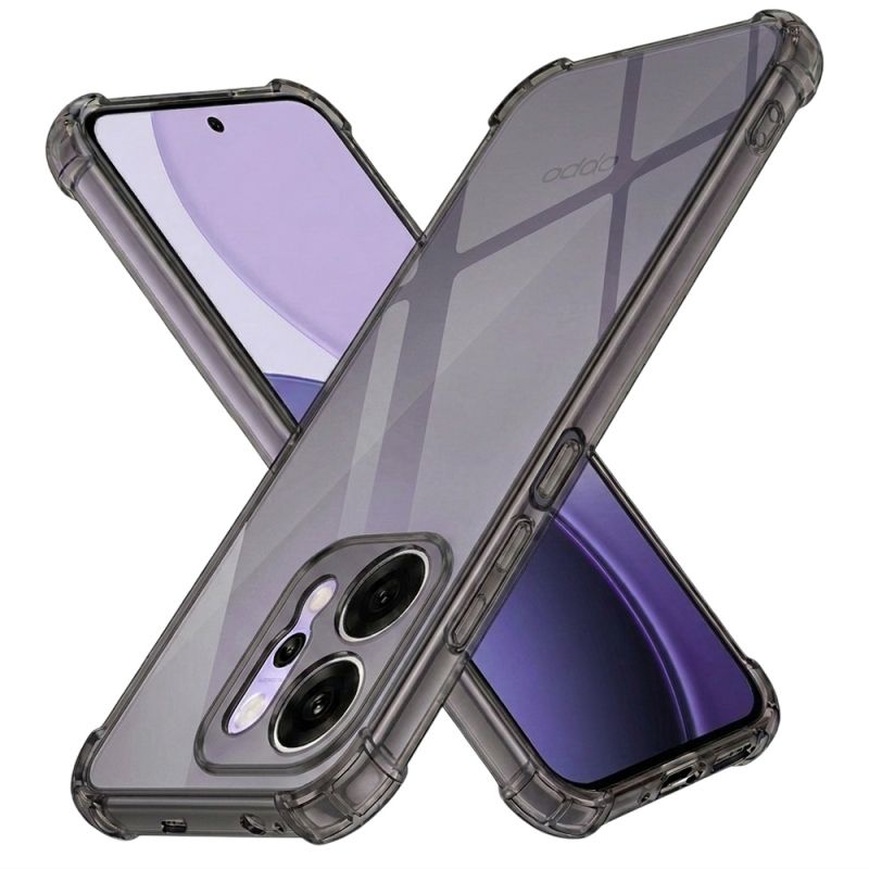 Husa pentru Oppo Reno14 Pro - Techsuit Shockproof Clear Silicone - Smoke Black