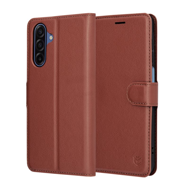 Husa pentru Samsung Galaxy A17 5G / A17 4G / M17 / F17 / A18 5G - Techsuit Leather Folio - Brown