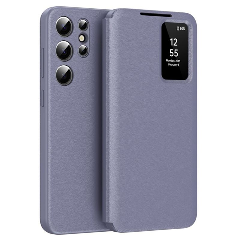 Husa pentru Samsung Galaxy S25 Ultra - Techsuit SmartView Series - Purple