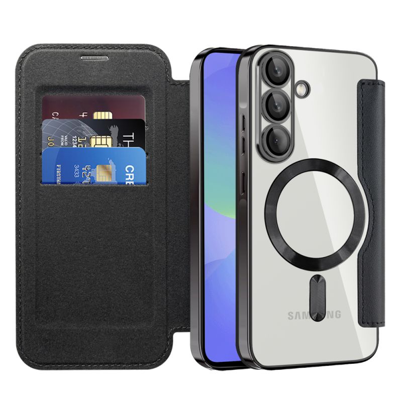 Husa pentru Samsung Galaxy A36 5G - Techsuit SmartMag Book Case - Black