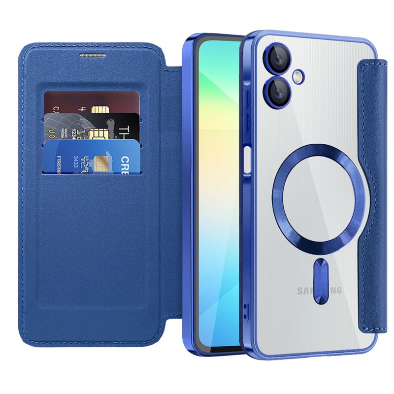 Husa pentru Samsung Galaxy A06 4G - Techsuit SmartMag Book Case - Blue