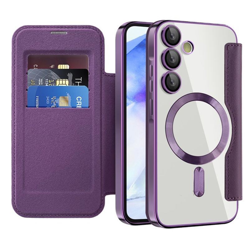 Husa pentru Samsung Galaxy A55 5G - Techsuit SmartMag Book Case - Purple
