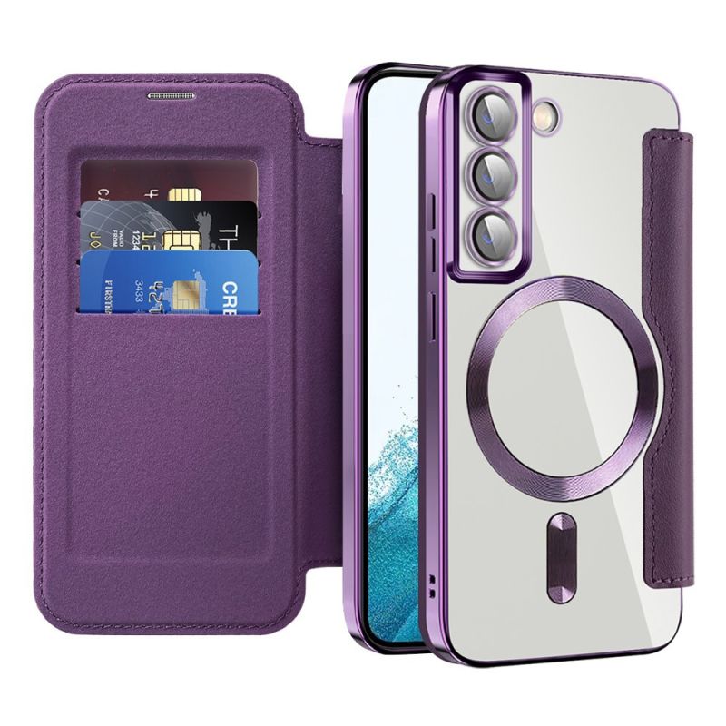 Husa pentru Samsung Galaxy S22 5G - Techsuit SmartMag Book Case - Purple