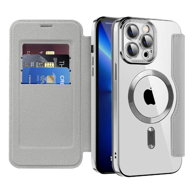 Husa pentru iPhone 13 Pro - Techsuit SmartMag Book Case - Gray