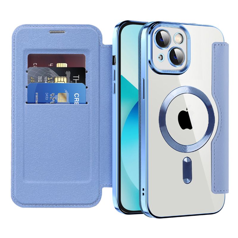 Husa pentru iPhone 13 - Techsuit SmartMag Book Case - Light Blue