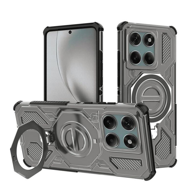 Husa pentru Motorola Edge 60 Pro - Techsuit Carbon Shield PRO - Smoke Black