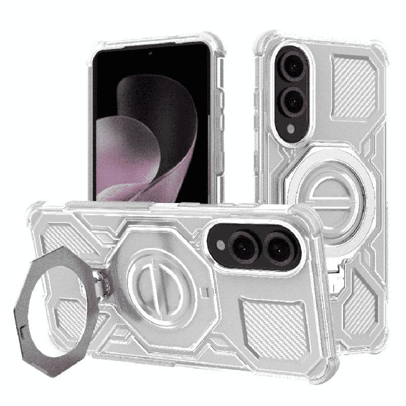 Husa pentru Samsung Galaxy S25 Edge - Techsuit Carbon Shield PRO - White Transparent