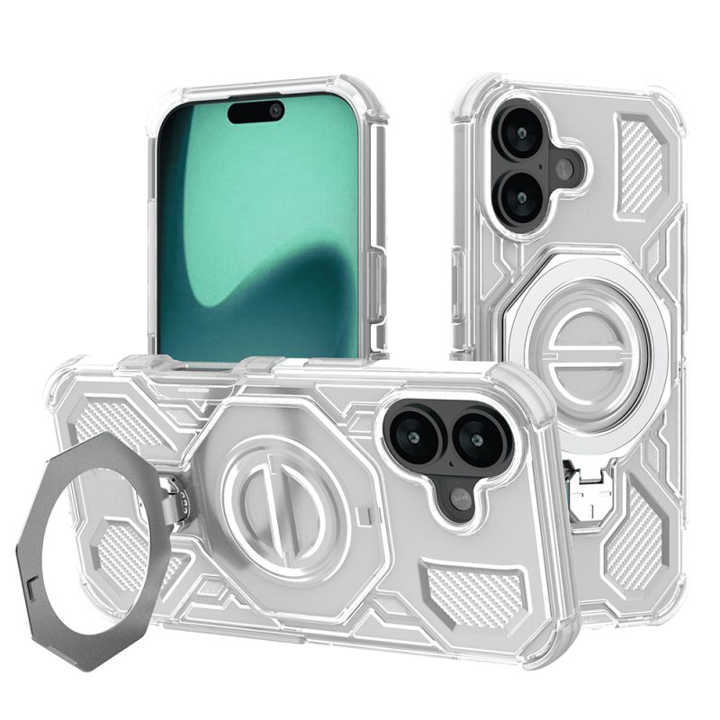 Husa pentru iPhone 17 - Techsuit Carbon Shield PRO - White Transparent