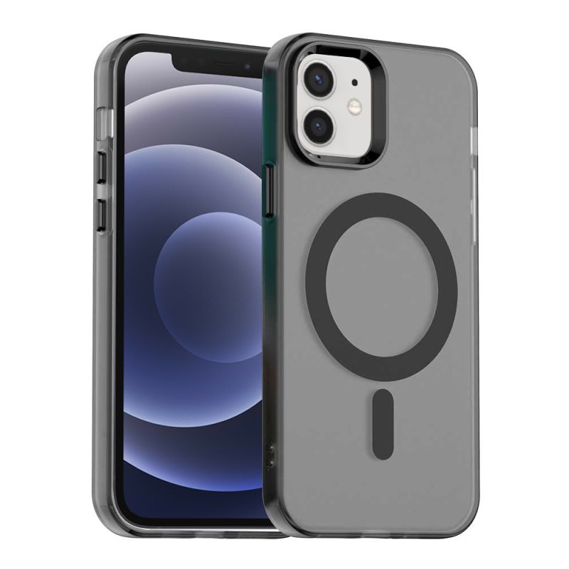 Husa pentru iPhone 12 / iPhone 12 Pro - Techsuit CandyCase MagSafe - Black