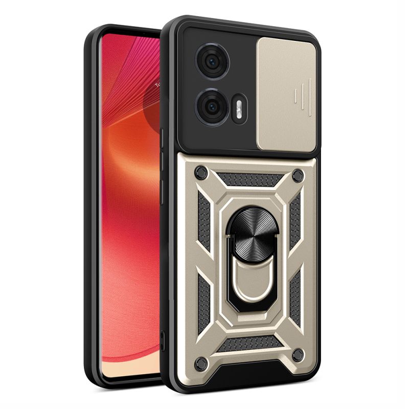 Husa pentru Motorola Edge 50 - Techsuit CamShield Series - Gold
