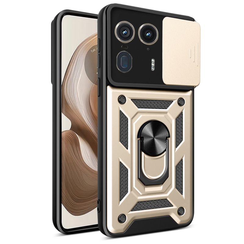Husa pentru Motorola Edge 50 Ultra - Techsuit CamShield Series - Gold