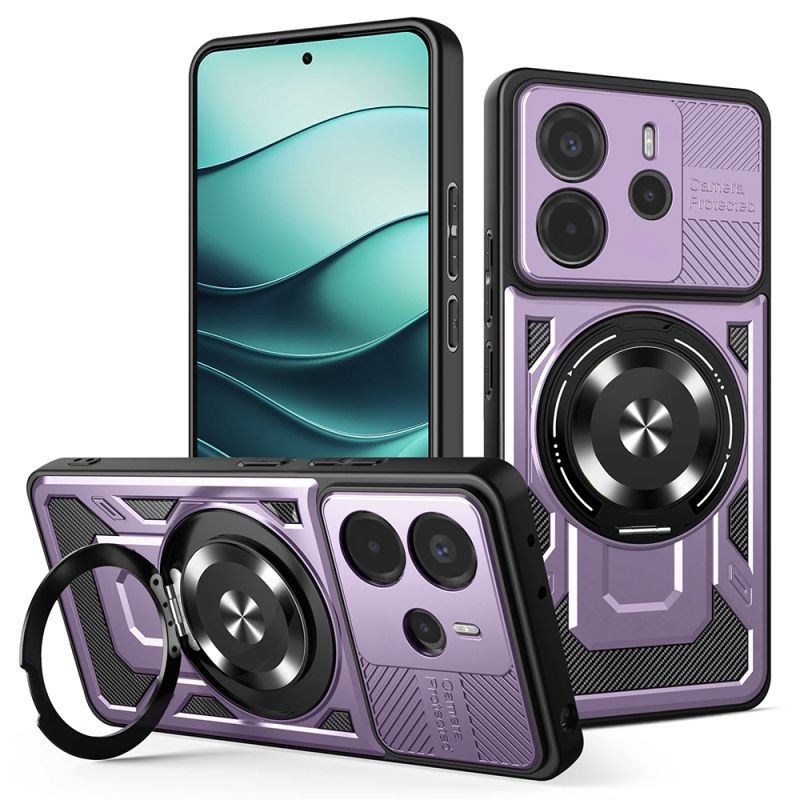 Husa pentru Xiaomi Redmi Note 14 4G (Regional) - Techsuit RuggedCam - Purple