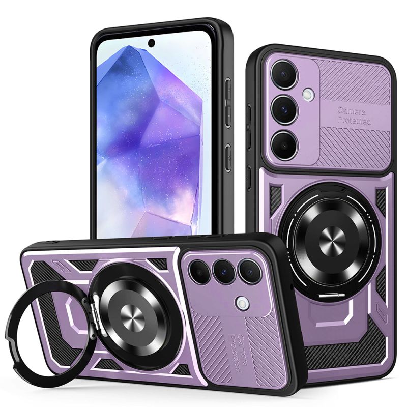 Husa pentru Samsung Galaxy A55 5G - Techsuit RuggedCam - Purple
