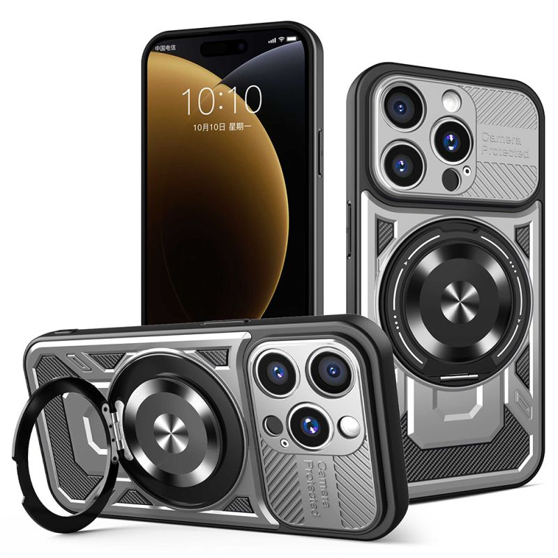 Husa pentru iPhone 15 Pro Max - Techsuit RuggedCam - Gray