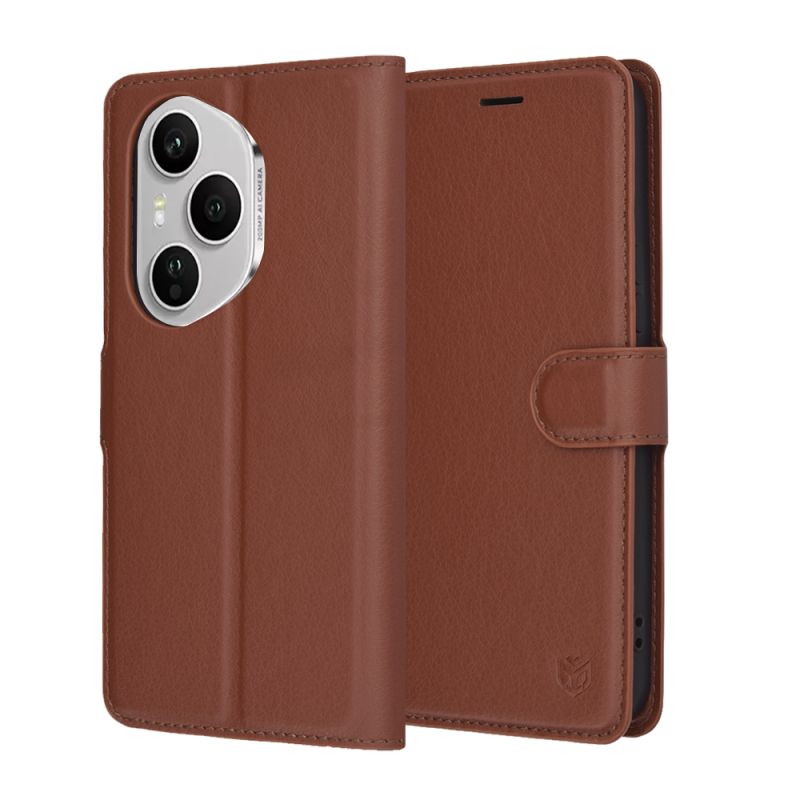 Husa pentru Honor 400 Pro - Techsuit Leather Folio - Brown
