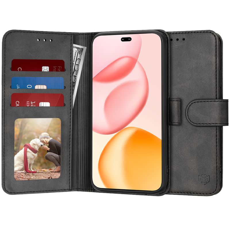 Husa pentru Honor 400 Pro - Techsuit Diary Book - Black