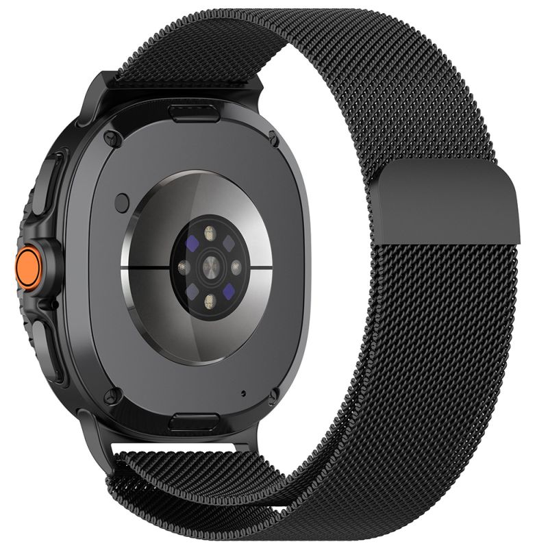 Curea pentru Samsung Galaxy Watch8 40mm/Watch8 44mm/Watch8 Classic/Watch9 40mm/Watch9 44mm - Techsuit Watchband (W009) - Black