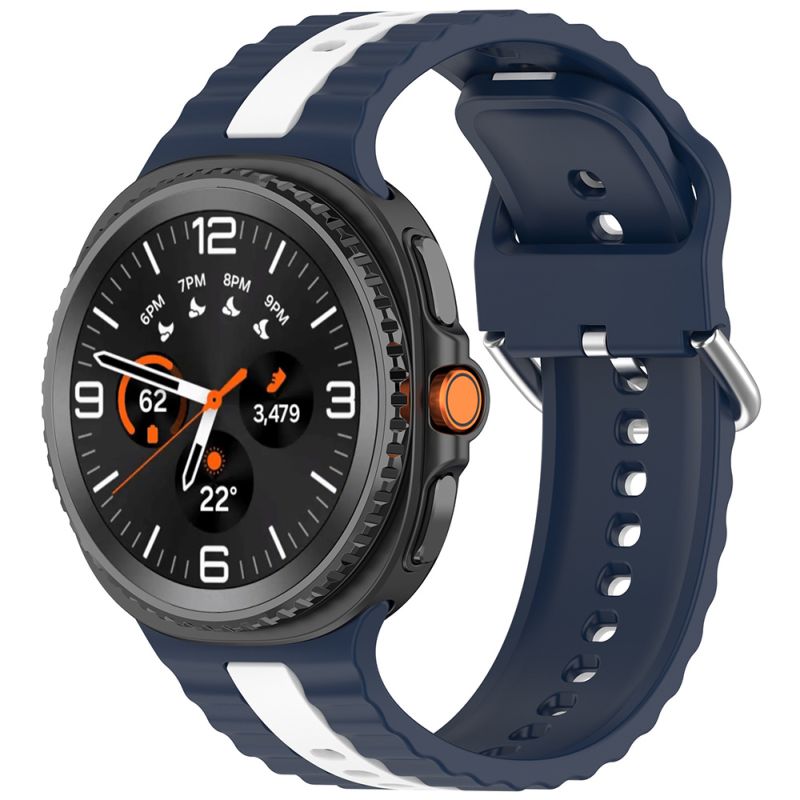 Curea pentru Samsung Galaxy Watch8 40mm/Watch8 44mm/Watch8 Classic/Watch9 40mm/Watch9 44mm - Techsuit Watchband (W078) - Dark Denim