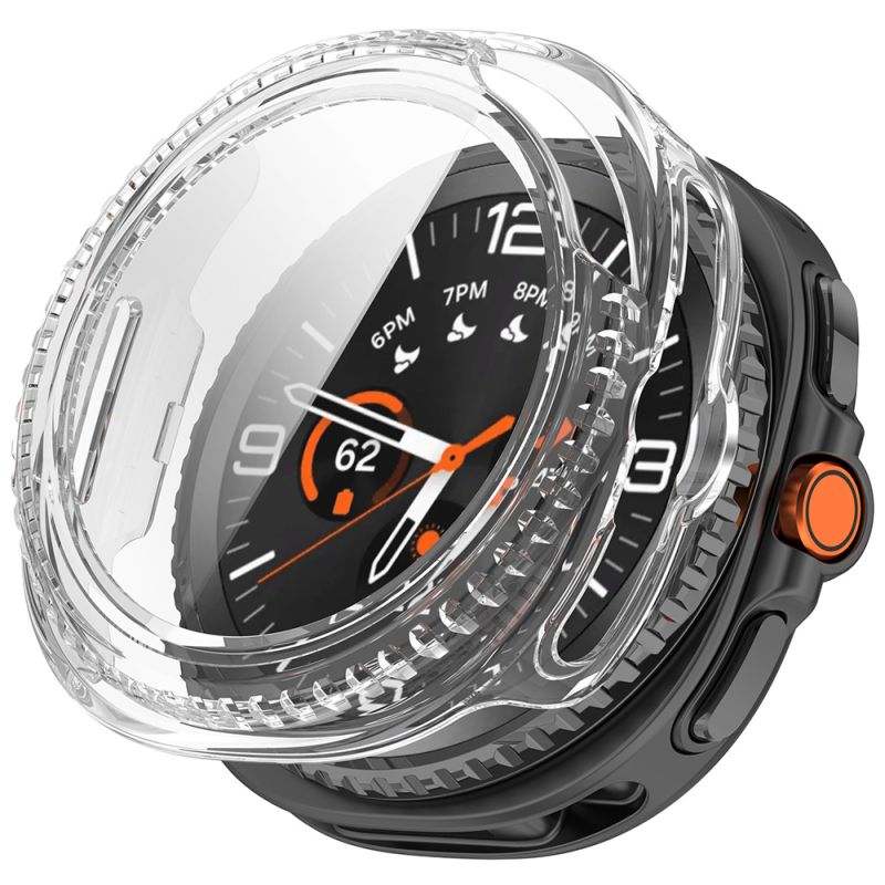 Husa pentru Samsung Galaxy Watch8 Classic + Folie - Techsuit Defense360 Pro - Clear