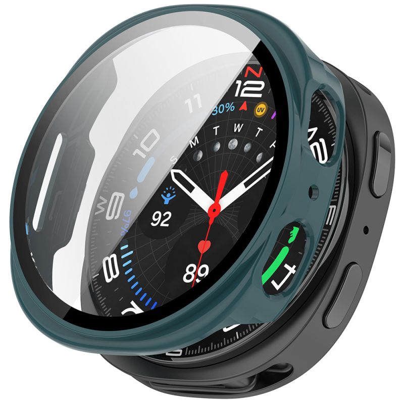Husa pentru Samsung Galaxy Watch8 44mm / Watch9 44mm + Folie - Techsuit Defense360 Pro - Deep Teal