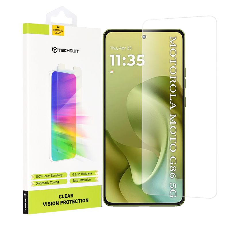 Folie pentru Motorola Moto G86 / Moto G86 Power - Techsuit Clear Vision Glass - Transparent