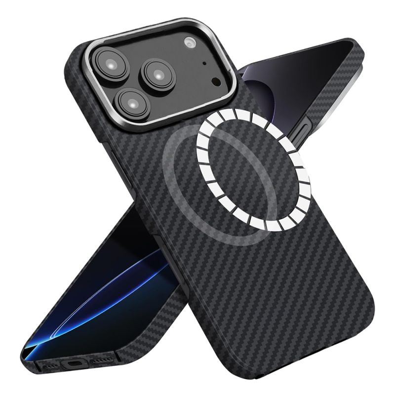 Husa pentru iPhone 17 Pro - Techsuit Aramid Fiber MagSafe - Black