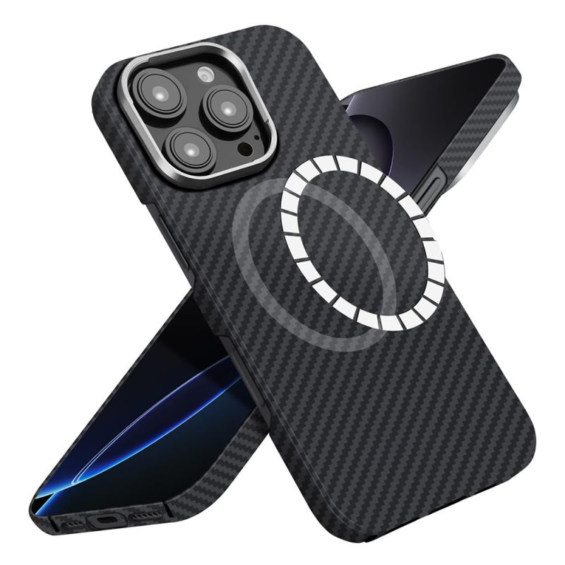 Husa pentru iPhone 16 Pro Max - Techsuit Aramid Fiber MagSafe - Black