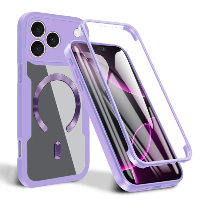 Husa pentru iPhone 17 Pro + Folie - Techsuit ColorVerse 360 MagSafe Series - Purple
