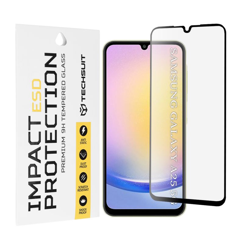 Folie pentru Samsung Galaxy A25 5G - Techsuit ESD Glass - Black