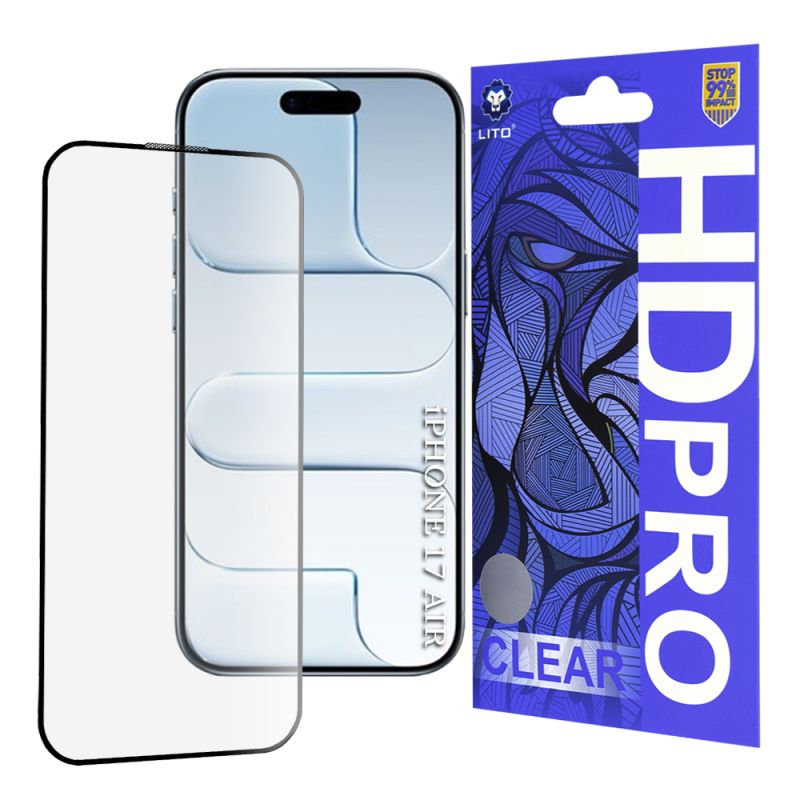 Folie pentru iPhone 17 Air - Lito HD Pro Clear - Black