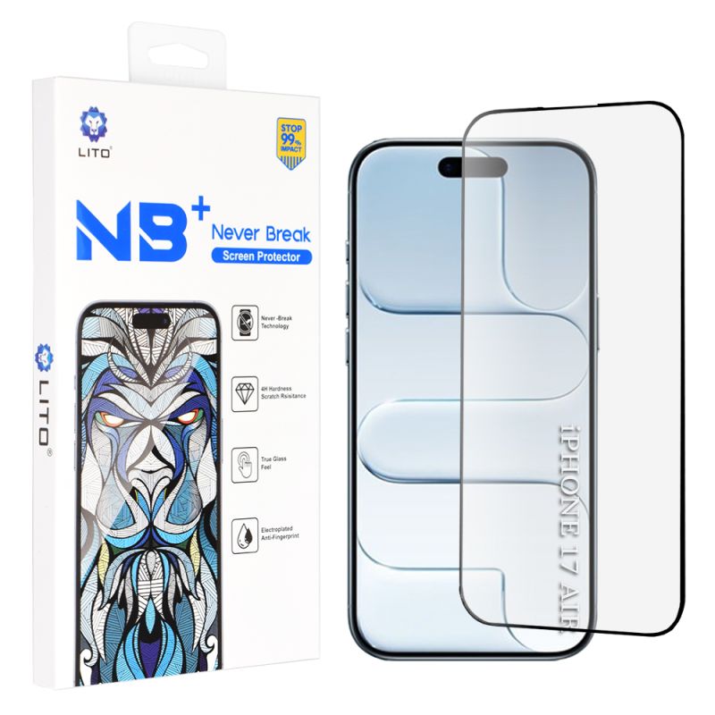 Folie pentru iPhone 17 Air - Lito NB Screen Protector - Black
