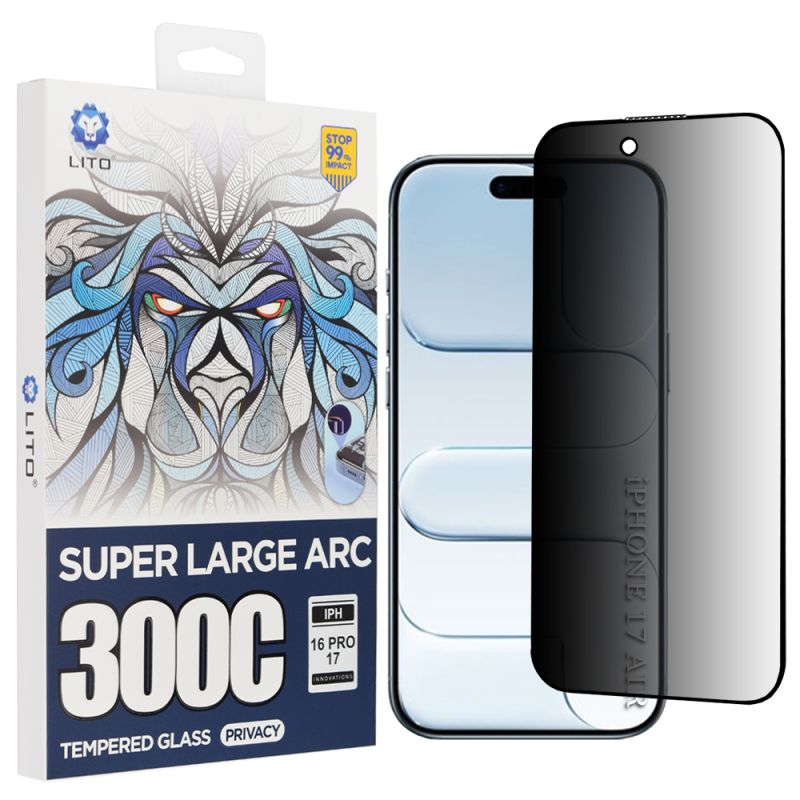 Folie pentru iPhone 17 Air - Lito D+ Max Privacy 300C - Black