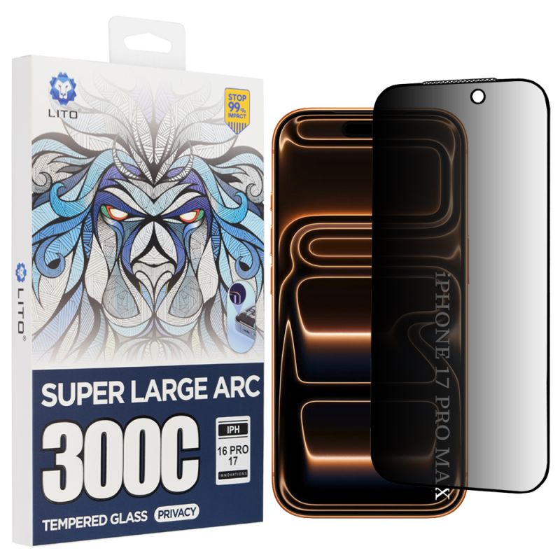Folie pentru iPhone 17 Pro Max - Lito D+ Max Privacy 300C - Black