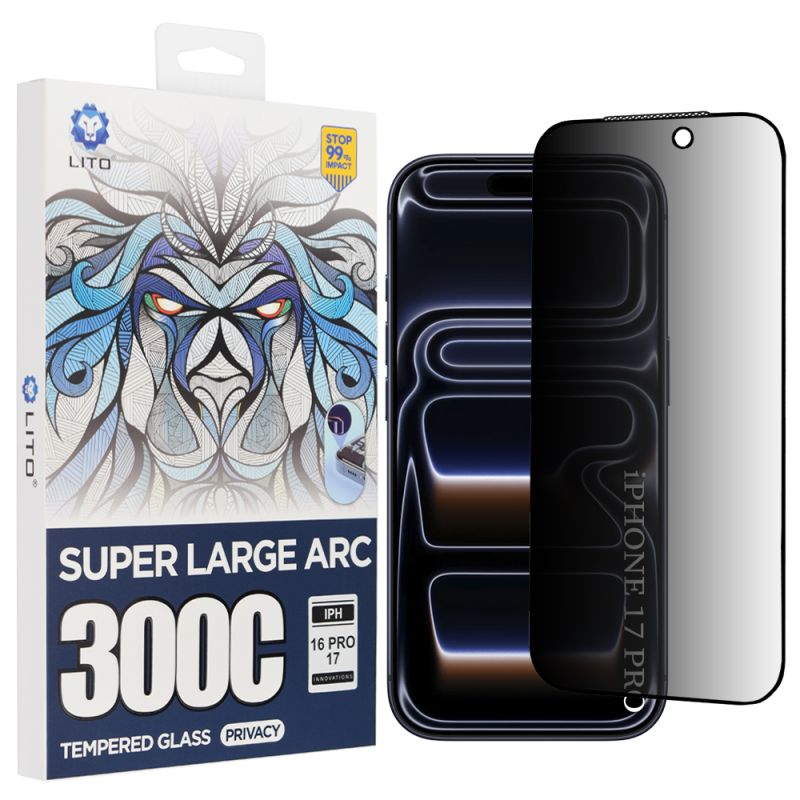 Folie pentru iPhone 17 Pro - Lito D+ Max Privacy 300C - Black
