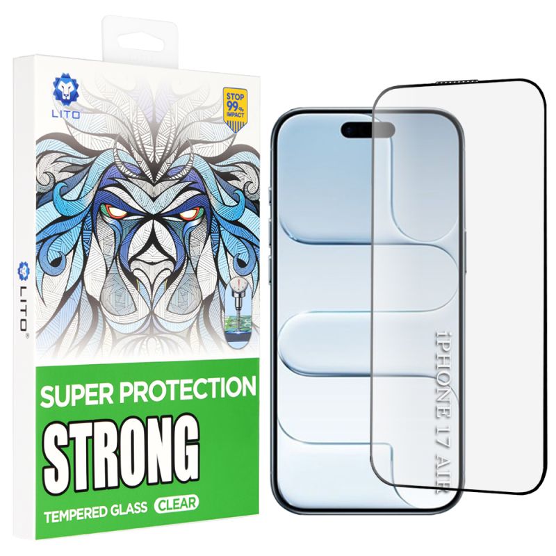 Folie pentru iPhone 17 Air - Lito D+ Max Strong - Black