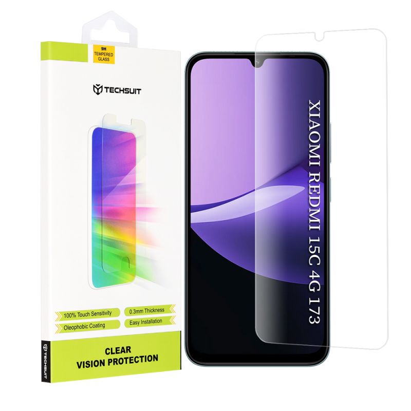Folie pentru Xiaomi Redmi 15C 4G / Redmi 15C 5G / Poco C85 4G - Techsuit Clear Vision Glass - Transparent